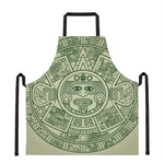 Green Maya Calendar Print Apron