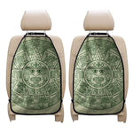 Green Maya Calendar Print Car Seat Organizers