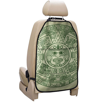 Green Maya Calendar Print Car Seat Organizers