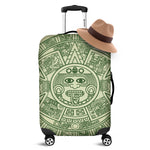 Green Maya Calendar Print Luggage Cover