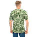 Green Maya Calendar Print Men's T-Shirt