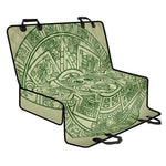 Green Maya Calendar Print Pet Car Back Seat Cover