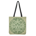 Green Maya Calendar Print Tote Bag