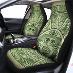 Green Maya Calendar Print Universal Fit Car Seat Covers
