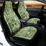 Green Maya Calendar Print Universal Fit Car Seat Covers