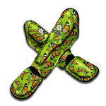 Green Monarch Butterfly Pattern Print Muay Thai Shin Guard