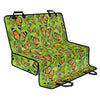 Green Monarch Butterfly Pattern Print Pet Car Back Seat Cover