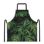 Green Monstera Leaf Print Apron