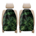 Green Monstera Leaf Print Car Seat Organizers