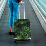 Green Monstera Leaf Print Luggage Cover
