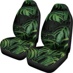 Green Monstera Leaf Print Universal Fit Car Seat Covers