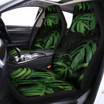 Green Monstera Leaf Print Universal Fit Car Seat Covers