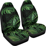 Green Monstera Leaf Print Universal Fit Car Seat Covers