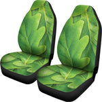 Green Oak Leaf Print Universal Fit Car Seat Covers