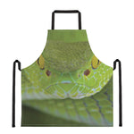 Green Pit Viper Print Apron