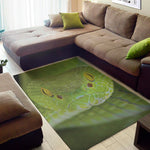 Green Pit Viper Print Area Rug
