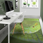Green Pit Viper Print Area Rug