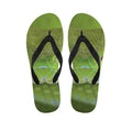 Green Pit Viper Print Flip Flops