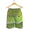 Green Pit Viper Print Men's Shorts