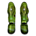 Green Pit Viper Print Muay Thai Shin Guards