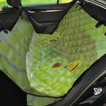 Green Pit Viper Print Pet Car Back Seat Cover
