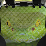 Green Pit Viper Print Pet Car Back Seat Cover