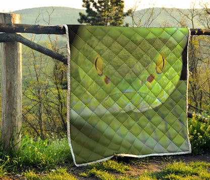 Green Pit Viper Print Quilt