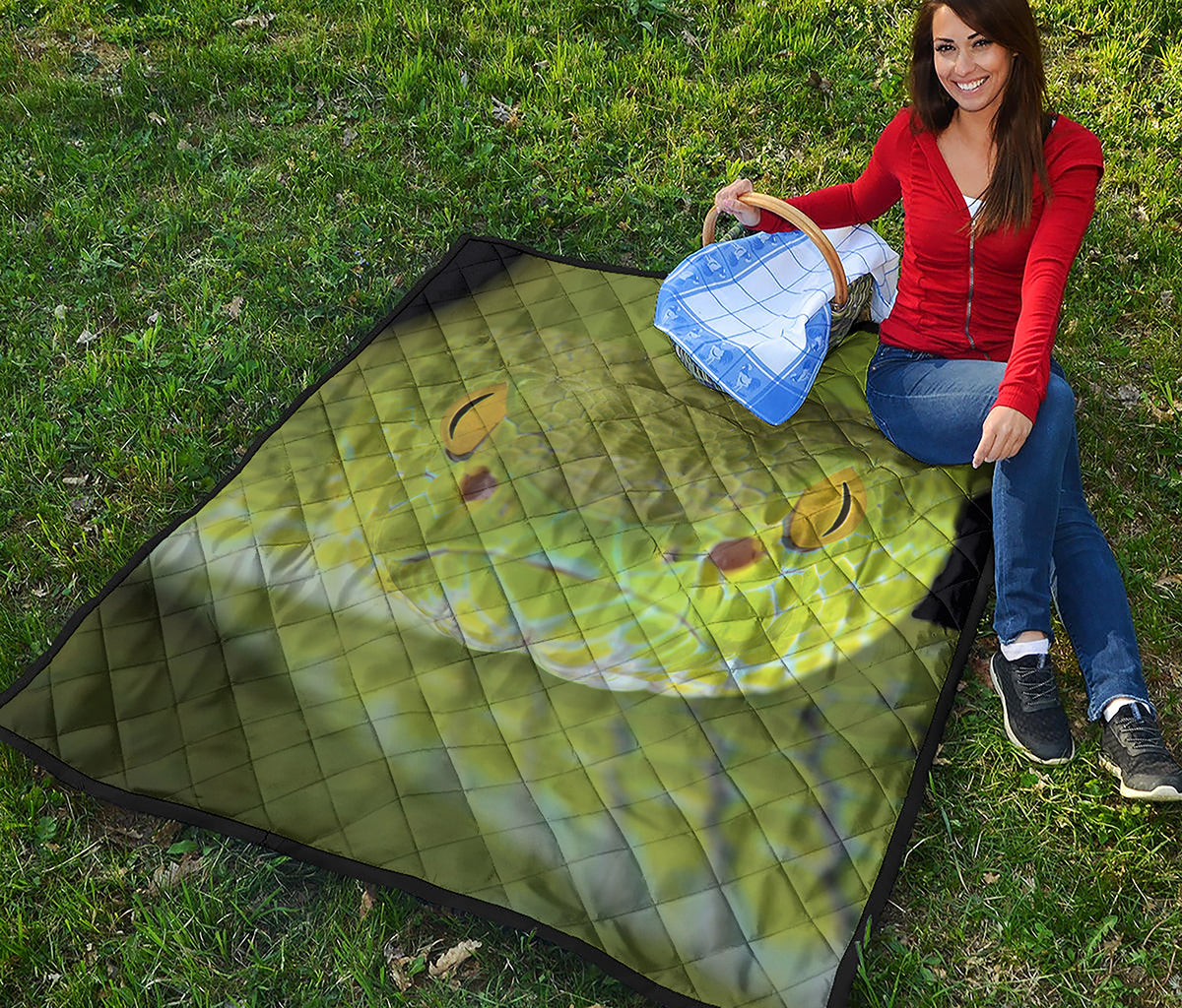 Green Pit Viper Print Quilt