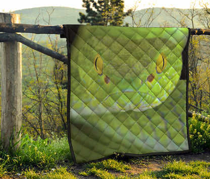 Green Pit Viper Print Quilt