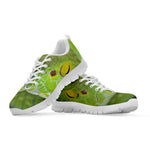 Green Pit Viper Print White Sneakers
