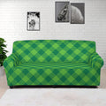 Green Plaid Saint Patrick's Day Print Sofa Cover