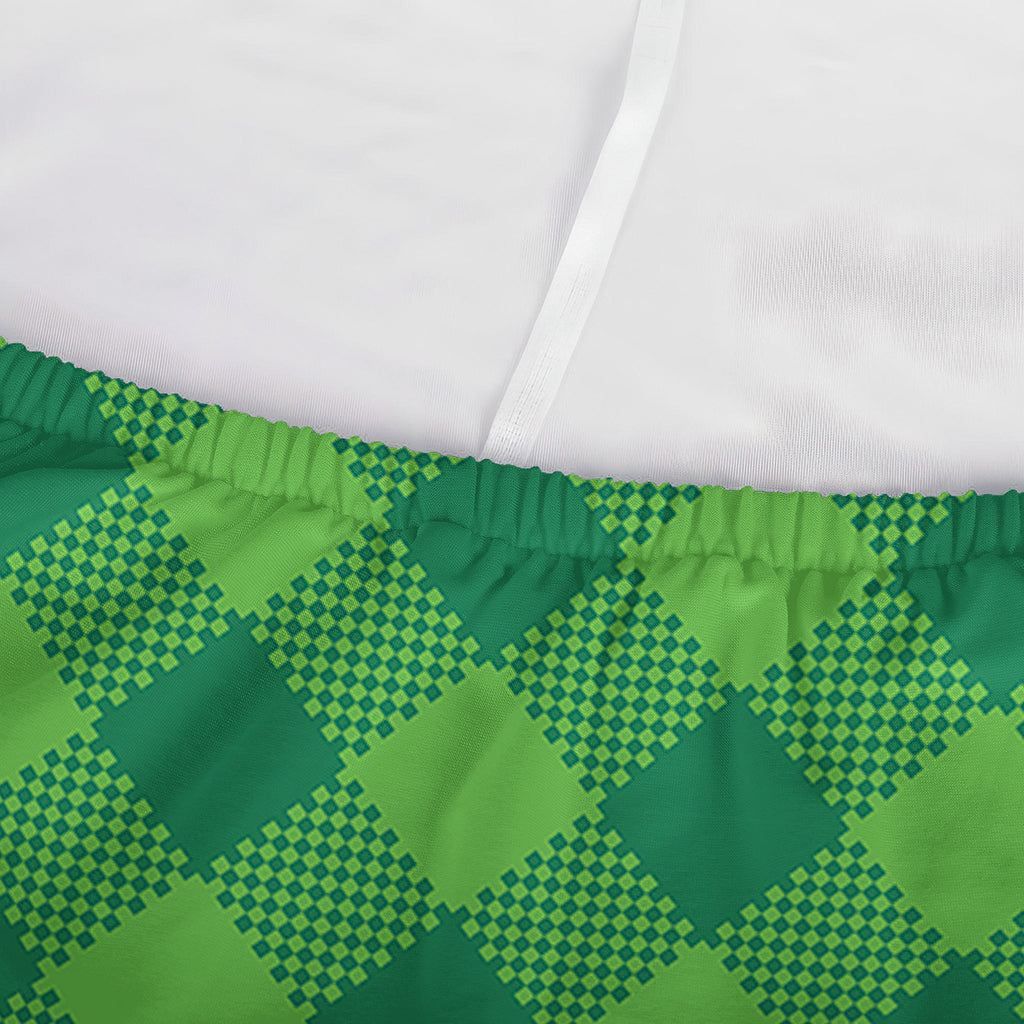 Green Plaid Saint Patrick's Day Print Sofa Cover