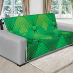 Green Playing Card Suits Pattern Print Futon Protector