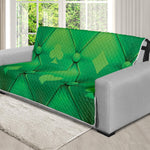 Green Playing Card Suits Pattern Print Futon Protector