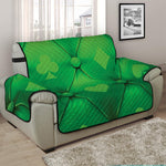 Green Playing Card Suits Pattern Print Half Sofa Protector