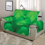 Green Playing Card Suits Pattern Print Half Sofa Protector