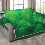 Green Playing Card Suits Pattern Print Loveseat Protector