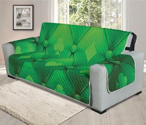 Green Playing Card Suits Pattern Print Oversized Sofa Protector