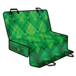 Green Playing Card Suits Pattern Print Pet Car Back Seat Cover