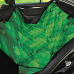 Green Playing Card Suits Pattern Print Pet Car Back Seat Cover