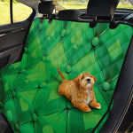 Green Playing Card Suits Pattern Print Pet Car Back Seat Cover