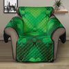 Green Playing Card Suits Pattern Print Recliner Protector