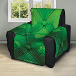 Green Playing Card Suits Pattern Print Recliner Protector