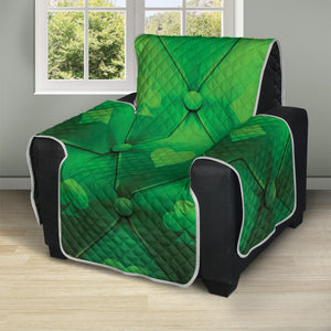 Green Playing Card Suits Pattern Print Recliner Protector