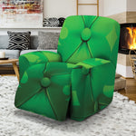 Green Playing Card Suits Pattern Print Recliner Slipcover