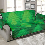 Green Playing Card Suits Pattern Print Sofa Protector