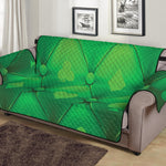 Green Playing Card Suits Pattern Print Sofa Protector