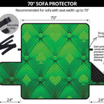 Green Playing Card Suits Pattern Print Sofa Protector