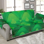 Green Playing Card Suits Pattern Print Sofa Protector