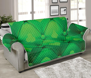 Green Playing Card Suits Pattern Print Sofa Protector